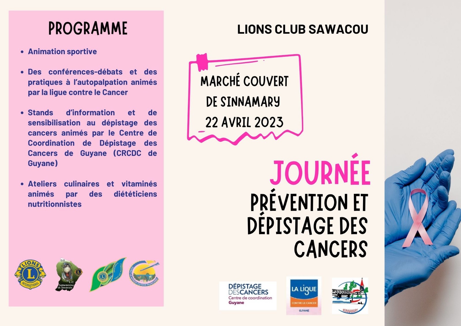 Journ E Pr Vention Et D Pistage Des Cancers Ville De Sinnamary